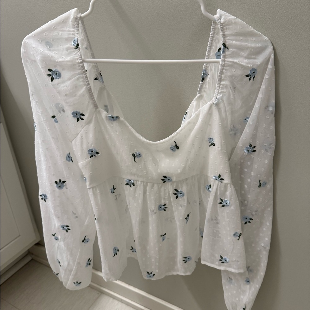 Long sleeve floral shirt